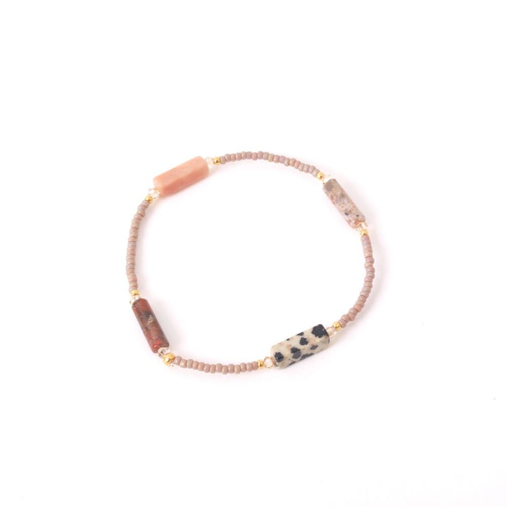 widaro armband peach & stones