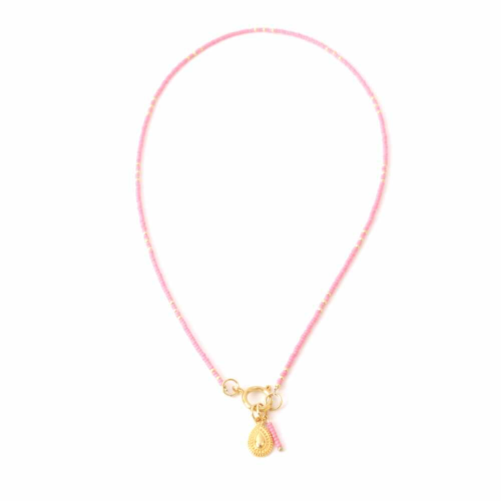 widaro haflange ketting pink